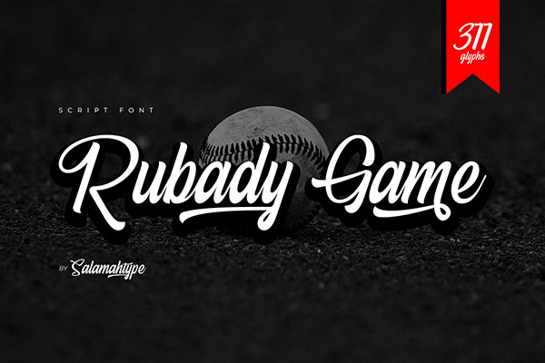 Rubady Game - Modern Script Font