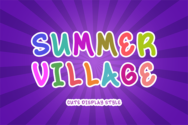 Summer Village - Display Font