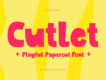 Cutlet - Playful Papercut Font