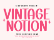 Vintage Notion Font