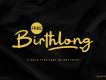 Birthlong - Cursive Font