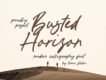 Busted Horizon – Calligraphy Font