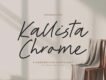 Kallista Chrome Font