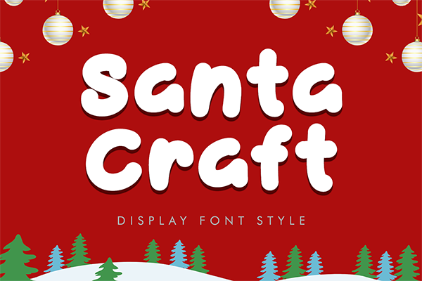 Santa Craft - Display Font