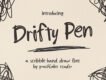 Drifty Pen – Scribble Handdrawn Font