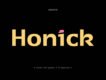 Honick Thin Font