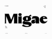 Migae - Display Font