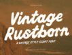 Vintage Rustborn – Retro Script Font