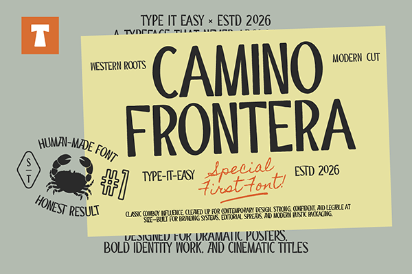 ST Camino Frontera - Display Font