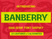 Banberry – Display Font