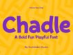 Chadle – Display Font