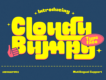 Cloudy Bumpy - Display Font