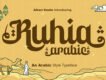 Ruhia Arabic - Display Typeface