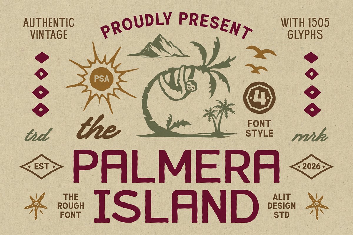 Palmera Island Typeface