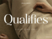 Qualifies – Serif Font