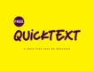 Quicktext Font