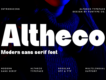 Altheco - Modern Sans Serif Font