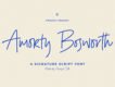 Amorty Bosworth Font
