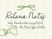 Rilona Notes Font