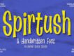 Spirtush Display Font
