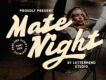 Mate Night Font Duo