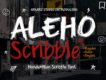 Aleho Scribble - Handwriting Font