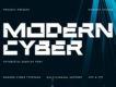 Modern Cyber - Futuristic Font