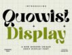 Quowist Display - Display Serif