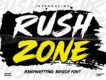 Rush Zone - Brush Font