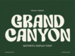 Grand Canyon – Display Font